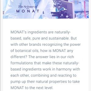 The science behind MONAT